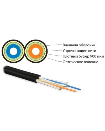 FO-D3-IN-50-2-LSZH-BK. Кабель волоконно-оптический многомодовый. Hyperline в Саратове