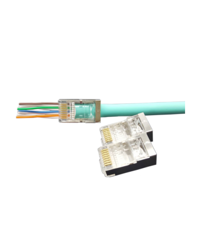 PLEZ-8P8C-U-C6-SH-100 (100 шт). Разъем RJ-45. Hyperline в Саратове