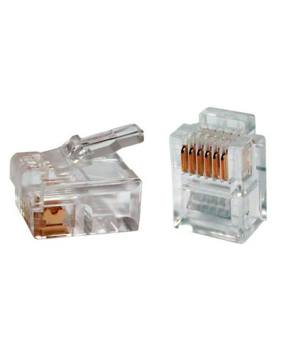 PLUG-6P6C-P-C2-100 (100 шт). Разъем RJ-12. Hyperline в Саратове