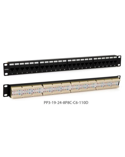 PP3-19-24-8P8C-C5E-110D. Патч-панель 19. Hyperline в Саратове