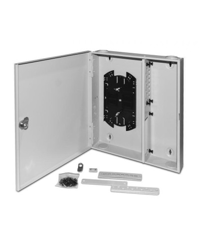 FO-WBX-4xSLT-W140H42-32UN-GY. Кросс оптический настенный. Hyperline в Саратове
