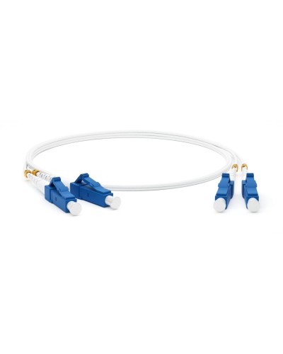 FC-D2-9A1-LC/UR-LC/UR-H-2M-LSZH-WH. Патч-корд волоконно-оптический одномодовый. Hyperline в Саратове