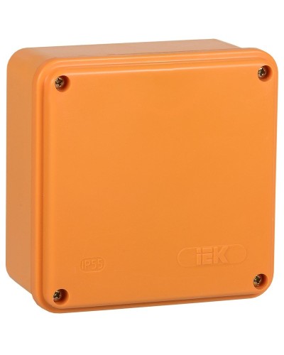 Коробка распаячная огнестойкая ПС 100х100х50 6P 6мм² IP44 гладкие стенки (UKF20-100-100-050-6-6-09). Коробка распаячная огнестойкая безгалогенная (HF). IEK в Саратове