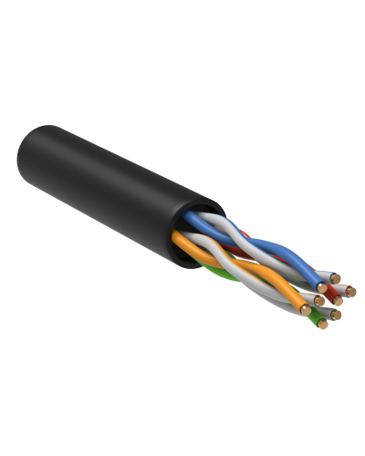 GENERICA U/UTP кат.5E 24AWG 4 пары LDPE черный (BC3-C5E04-139-305-R-G). Кабель «витая пара» (LAN) для структурированных систем связи. IEK в Саратове