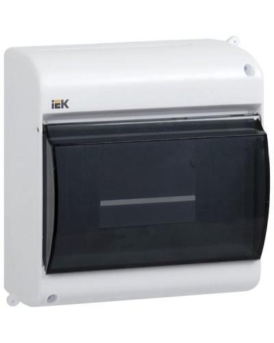 Корпус пластиковый КМПн 2/4 IP30 белый KREPTA 3 (MKP42-N-04-30-12). Щиток модульный с прозрачной дверцей, настенный. IEK в Саратове