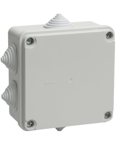 Коробка распаячная КМ41233 100х100х50 открытой проводки IP44 6 гермовводов серая (UKO11-100-100-050-K41-44). Коробка распаячная безгалогенная (HF). IEK в Саратове