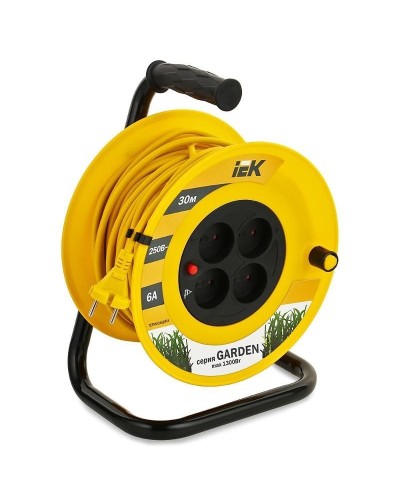 УК30 4 места, 30м (WKP23-06-04-30). Удлинитель на катушке Garden. IEK в Саратове