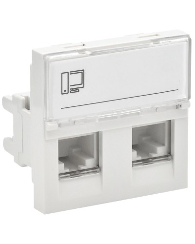 Розетка RJ45 кат.6 PRIMER РКИ-22-00-П-6 белый IEK (PR-KK40D-RI-0-2-2C06U-K01). Розетка RJ-45. IEK в Саратове