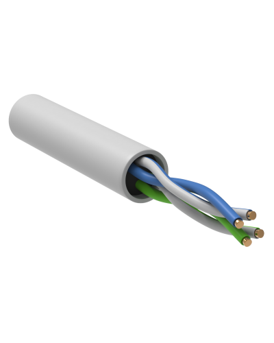 GENERICA U/UTP кат. 5E 24AWG 2 пары LSZH INDOOR белый (BC1-C5E02-128-305-G). Кабель «витая пара» (LAN) для структурированных систем связи. IEK в Саратове