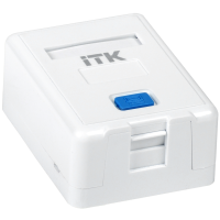 CS2-012: Корпус настенной розетки для 1 модуля Keystone Jack