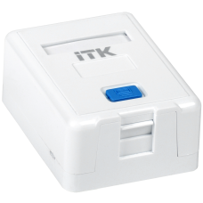 CS2-012: Корпус настенной розетки для 1 модуля Keystone Jack