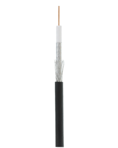 RG-6 CCS, Out, PE (UEC-C2-32123B-BK-3). Кабель коаксиальный омедненный. NETLAN в Саратове