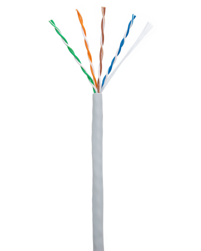 U/UTP 4pair, Cat5e, In, PVC (CCA-UU004-5E-PVC-GY). Кабель «витая пара» (LAN) для структурированных систем связи. NETLAN в Саратове
