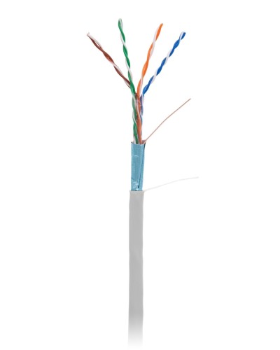 F/UTP 4pair, Cat5e, In,PVC (EC-UF004-5E-PVC-GY-1). Кабель «витая пара» (LAN) для структурированных систем связи. NETLAN в Саратове