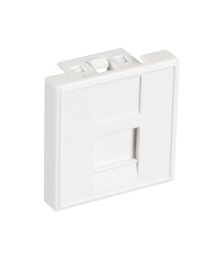 EC-IMF-1-WT-10 (10шт). Вставка 45x45 (Mosaic) для 1 модуля Keystone Jack. NETLAN в Саратове