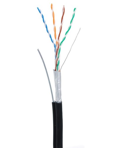 F/UTP 4pair, Cat5e, Out, Sw (EC-UF004-5E-PE-SW-BK). Кабель «витая пара» (LAN) для структурированных систем связи. NETLAN в Саратове
