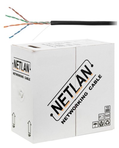 U/UTP 4pair, Cat5e, Out, PE, CCA (CCA-UU004-5E-PE-BK) . Кабель «витая пара» (LAN) для структурированных систем связи. NETLAN в Саратове