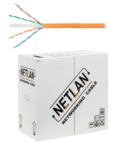 U/UTP 4pair, Cat6, Solid, In, LSZH (EC-UU004-6-LSZH-OR). Кабель «витая пара» (LAN) для структурированных систем связи. NETLAN в Саратове