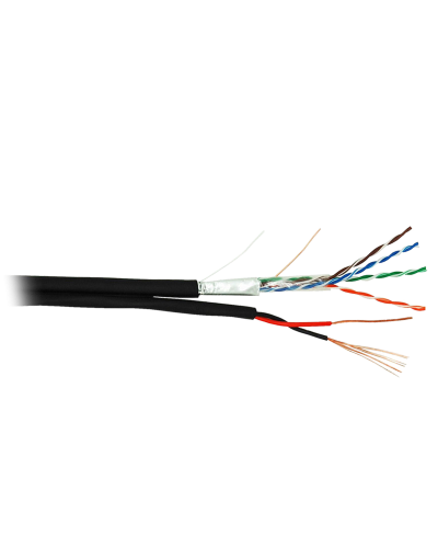 F/UTP 4pair, Cat5e, Out, PVC+PWR (EC-UF004-5E-PC150-PE-BK). Кабель «витая пара» (LAN) для структурированных систем связи. NETLAN в Саратове