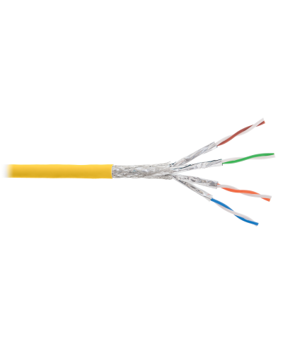 S/FTP, 4pair, Cat7a, Solid, In, LSZH (NKL 4375C-YL). Кабель «витая пара» (LAN) для структурированных систем связи. NIKOLAN в Саратове
