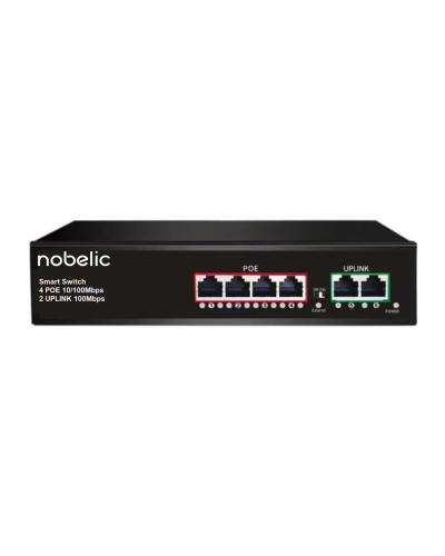 NBLS-0604P. Коммутатор неуправляемый 4-портовый. Nobelic в Саратове