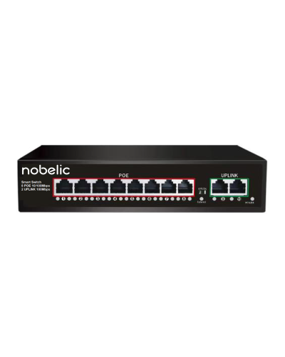 NBLS-1008P. Коммутатор неуправляемый 8-портовый. Nobelic в Саратове