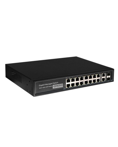 SW-8182/L(300W). Коммутатор 16-портовый  Gigabit Ethernet с PoE. OSNOVO в Саратове
