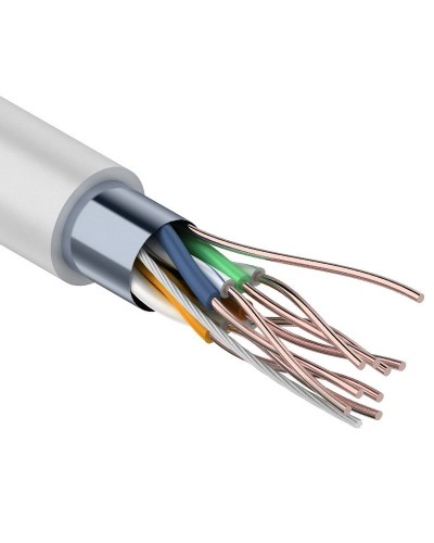 F/UTP Light, CAT 5, PVC, 4PR, 26AWG, омедненный INDOOR, SOLID, серый, 305м, PROconnect (01-0148-3). Кабель «витая пара» (LAN) для структурированных систем связи. PROCONNECT в Саратове