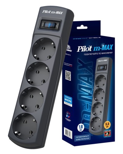 Pilot m-MAX 1.8м. Сетевой фильтр. Pilot в Саратове