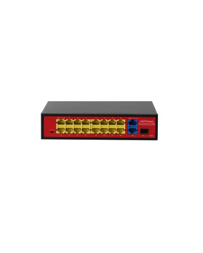 PND-16P-2G1F Lite (180W). Коммутатор неуправляемый 18-портовый с PoE. Polyvision в Саратове