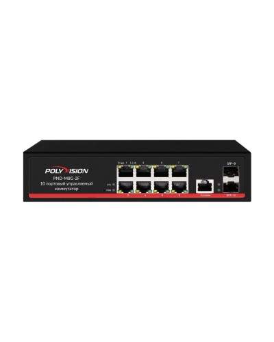 PND-M8GP-2F(150). Коммутатор управляемый оптический 10 портовый. Polyvision в Саратове