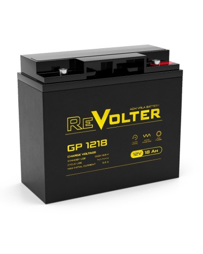Revolter GP 1218. Аккумулятор автомобильный герметичный свинцово-кислотный. Revolter в Саратове