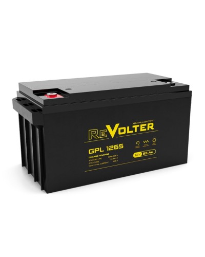 Revolter GPL 1265. Аккумулятор автомобильный герметичный свинцово-кислотный. Revolter в Саратове