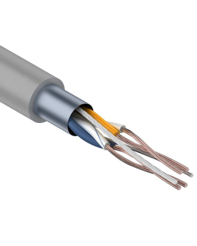 F/UTP, CAT 5e, PVC, 2PR, 24AWG, INDOOR, STRANDED, серый, 305м, REXANT (01-0125). Кабель «витая пара» (LAN) для структурированных систем связи. Rexant в Саратове