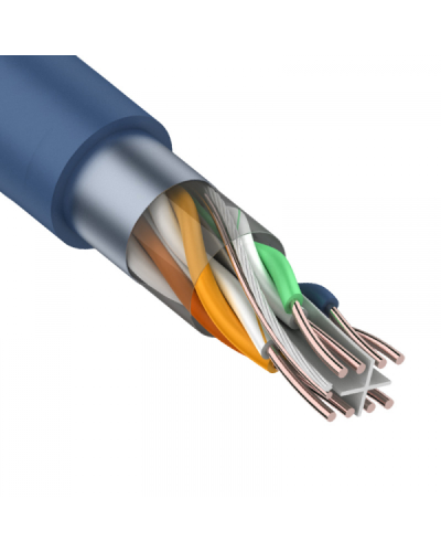 F/UTP, CAT 6, PVC, 4PR, 23AWG, INDOOR, SOLID, синий, 305 м, REXANT (01-0147). Кабель «витая пара» (LAN) для структурированных систем связи. Rexant в Саратове