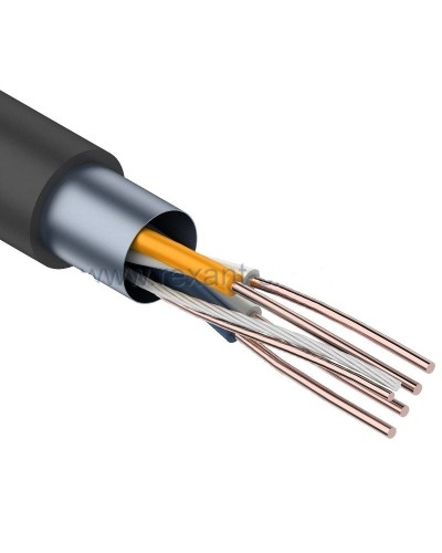 F/UTP, CAT 5e, PE, 2PR, 24AWG, OUTDOOR, SOLID, черный, 305м, REXANT (01-0124). Кабель «витая пара» (LAN) для структурированных систем связи. Rexant в Саратове