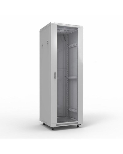 Шкаф телекоммуникационный 19 напольный 42U 600х800 мм, передняя дверь стекло, задняя дверь металл, RAL 7035 (состоит из 3 частей) (04-2306). Шкаф телекоммуникационный 19 напольный 42U. Rexant в Саратове
