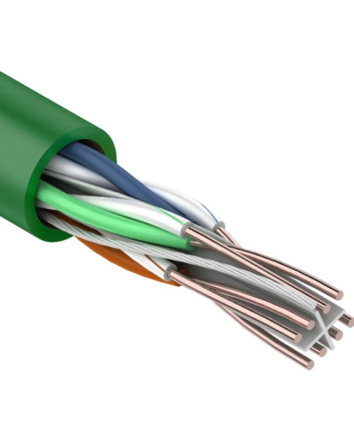 U/UTP, CAT 6, нг(А)-LSLTx, 4х2х0,575мм, 23AWG, INDOOR, SOLID, зеленый, 305м REXANT (01-0071). Кабель «витая пара» (LAN) для структурированных систем связи. Rexant в Саратове