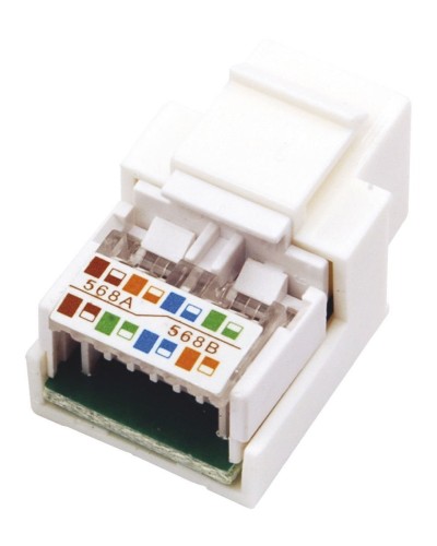 Модуль Keystone Jack RJ-45(8P8C), UTP, CAT 5e, тип 180 градусов, белый REXANT (03-1011). Модуль Keystone Jack. Rexant в Саратове