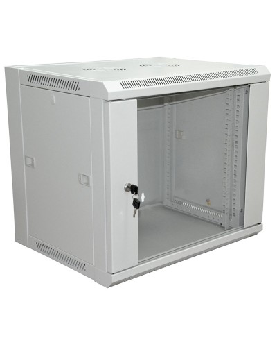 Шкаф телекоммуникационный 19 настенный 18U 600×600×964 мм (ШxГxВ) - передняя дверь стекло, боковые стенки съемные (разобранный) RAL 7035 (04-2224). Шкаф телекоммуникационный 19 настенный 18U. Rexant в Саратове