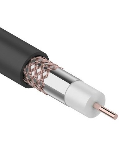 RG-6U+Cu, 75 Ом, Cu/Al/Cu, 64%, 305 м OUTDOOR REXANT (01-2232). Кабель коаксиальный радиочастотный. Rexant в Саратове