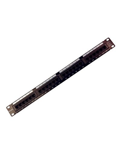Коммутационная панель, 19", 1U, 24 порта RJ-45, категория 5e, UTP неэкранированная, черная Rexant (04-0021): Патч-панель 19" в Саратове