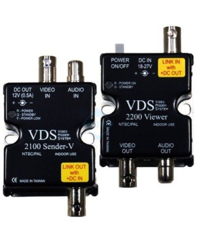 VDS 2100/2200. Удлинитель видео-, аудиосигнала, напряжения питания по коаксиальному кабелю. SC&T в Саратове