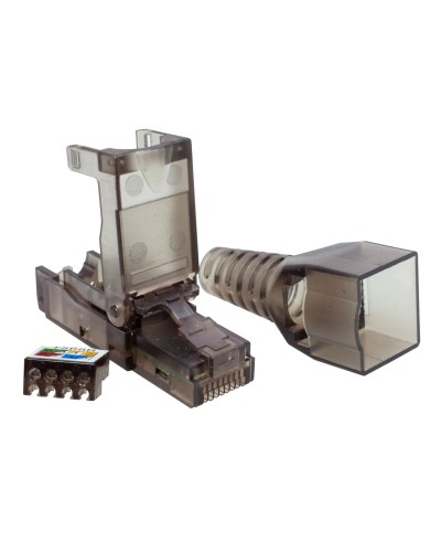 Коннектор 8P8C UTP 6A (RJ-45) безынструментальный (10-0239). Разъем RJ-45. SUPRLAN в Саратове