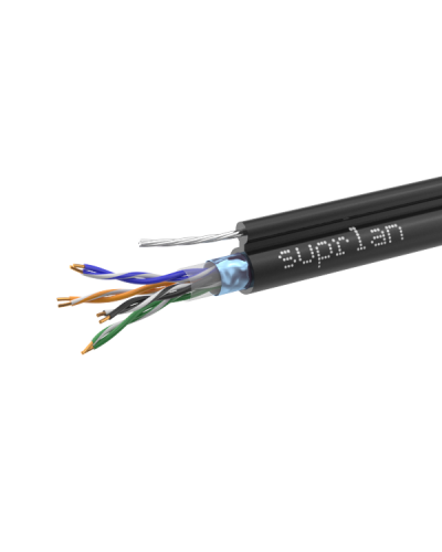 FTP Cat.5e 4x2xAWG24 Cu PE Outdoor T-FG8 (трос) Standard (01-1026-1). Кабель «витая пара» (LAN) для структурированных систем связи. SUPRLAN в Саратове