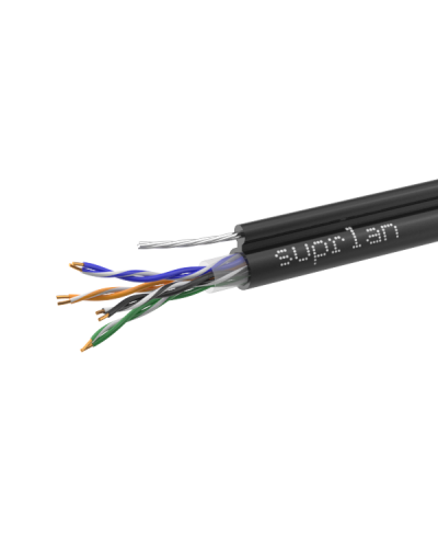 UTP Cat.5e 4x2x0,51 Cu PE Outdoor T-FG8 (трос) Premium (01-0308-1). Кабель «витая пара» (LAN) для структурированных систем связи. SUPRLAN в Саратове