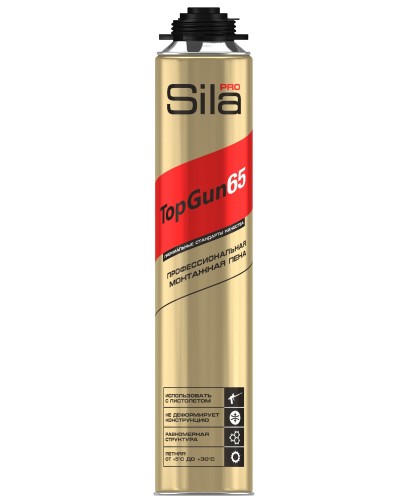 Пена монтажная Sila Pro TopGun 65, 875 мл. Пена монтажная. Sila в Саратове