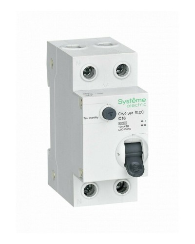 City9 Set 1P+N С 16А 4.5kA 10мА A 230В (C9D51616). Автоматический выключатель дифференциального тока. Systeme Electric в Саратове
