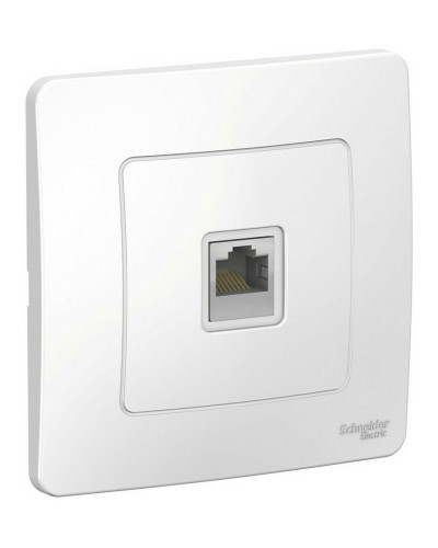 BLANCA розетка RJ45 1-местная, кат. 5Е, скрытой установки, белый (BLNIS045001). Розетка компьютерная. Systeme Electric в Саратове