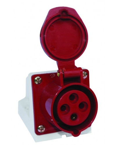 Розетка 114 стационарная 3Р+РЕ 16А 380В IP44 (SQ0602-0002). Розетка. TDM ЕLECTRIC в Саратове